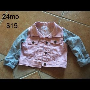 Pink jean jacket